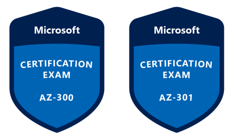 Azure Az-300 and Az-301 achievements
