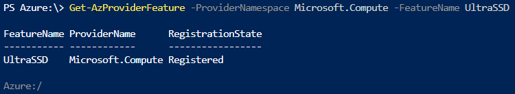 Check-UltraSSD-available-with-Get-AzproviderFeature